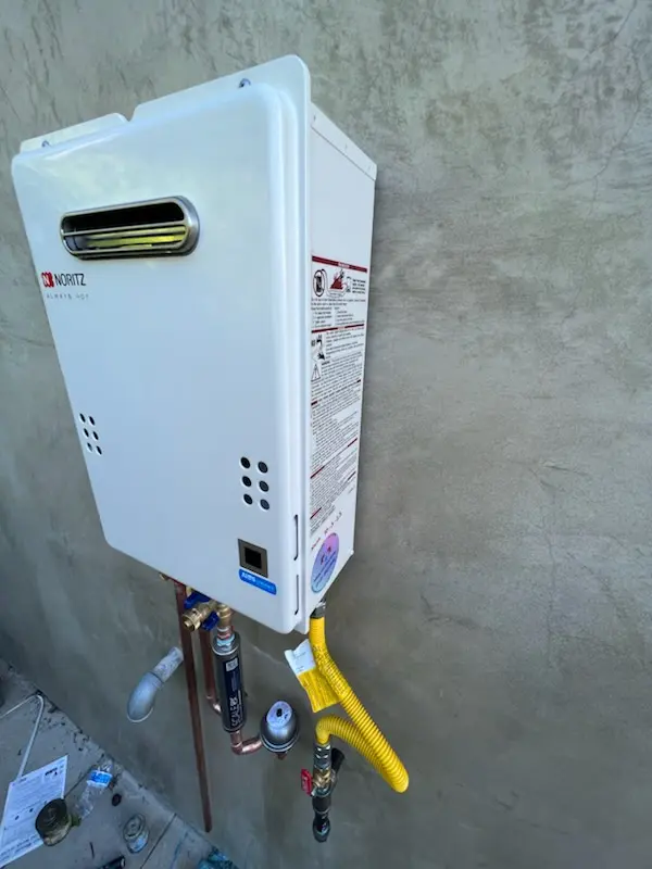 Tankless water heater installation for Andover Lakes homes